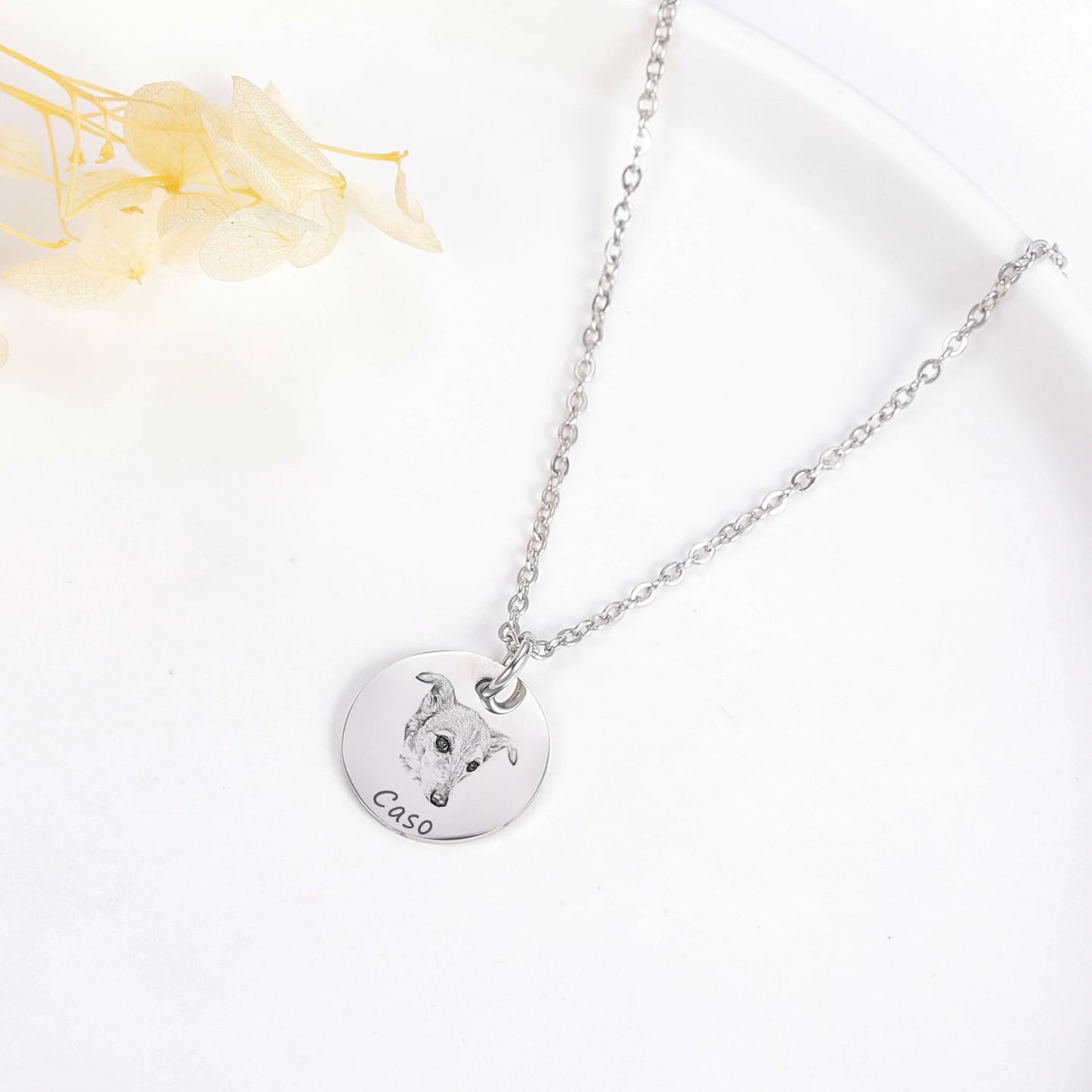 Pet Portrait Necklace Animal Lovers